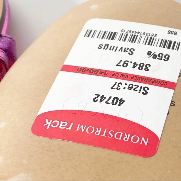 New Isabel Marant Aliza Metallic Leather Sandals in Metallic Pink - Picture 9 of 10